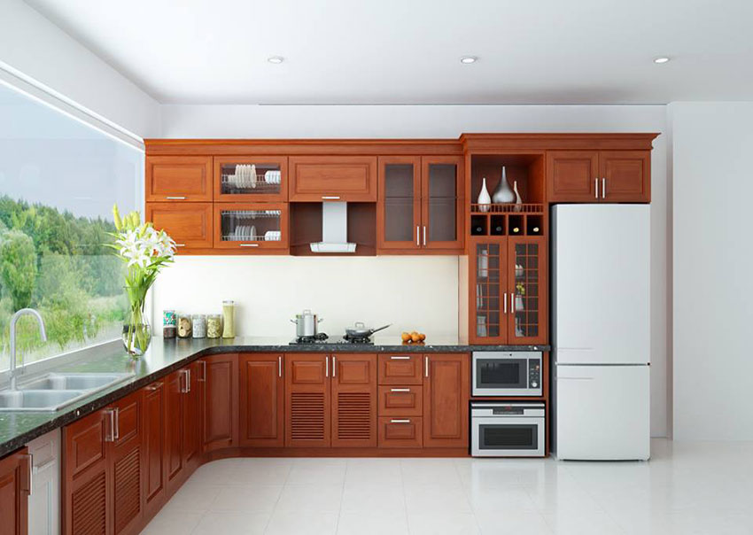 Natural wood kitchen cabinets and industrial wood kitchen cabinets should choose which one?